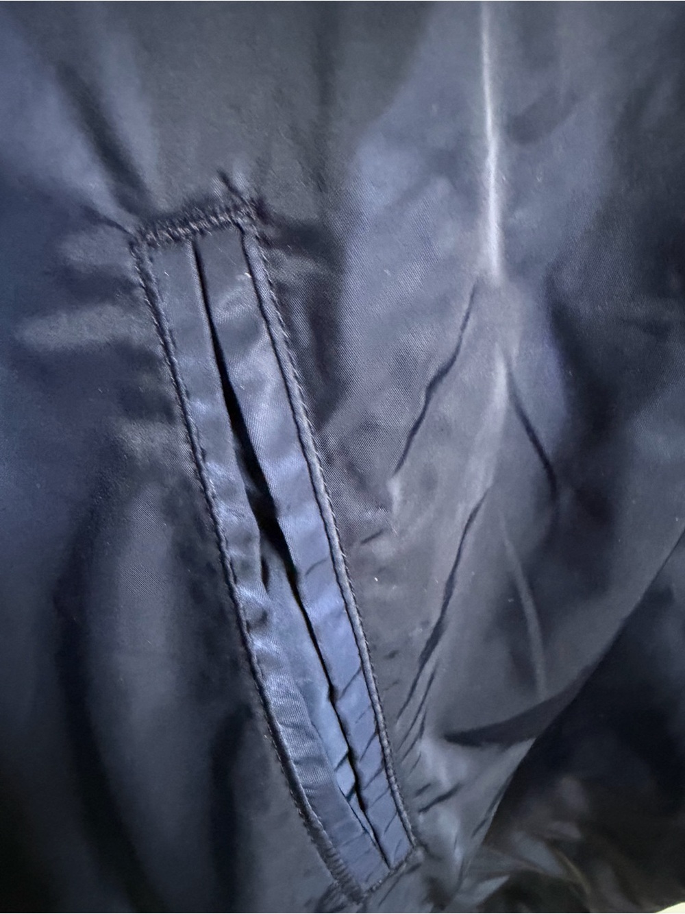 GAP Navy Bomber Jacket with White Shoulder Stripe - Picture 7 of 8